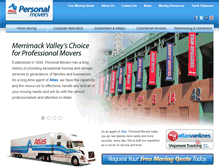 Tablet Screenshot of personalmovers.com